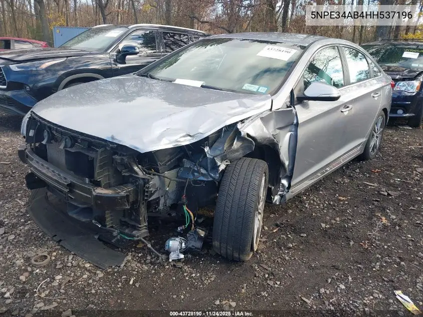 5NPE34AB4HH537196 2017 Hyundai Sonata Sport 2.0T