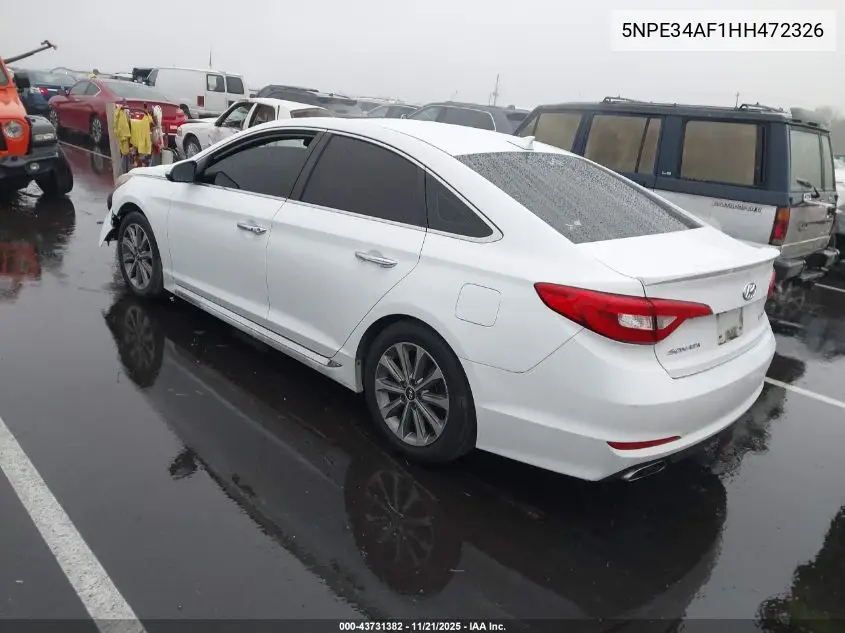 5NPE34AF1HH472326 2017 Hyundai Sonata Limited