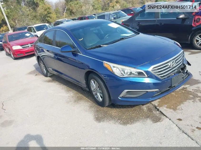 5NPE24AFXHH501714 2017 Hyundai Sonata