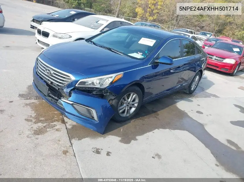 5NPE24AFXHH501714 2017 Hyundai Sonata