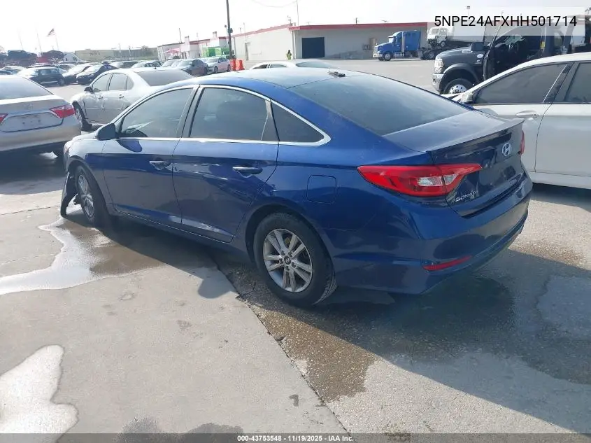 5NPE24AFXHH501714 2017 Hyundai Sonata