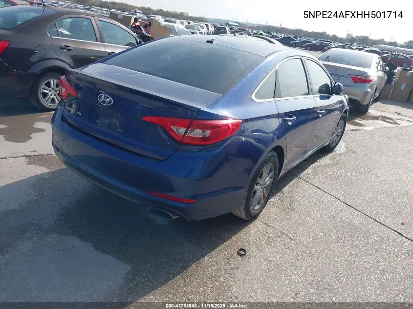 5NPE24AFXHH501714 2017 Hyundai Sonata