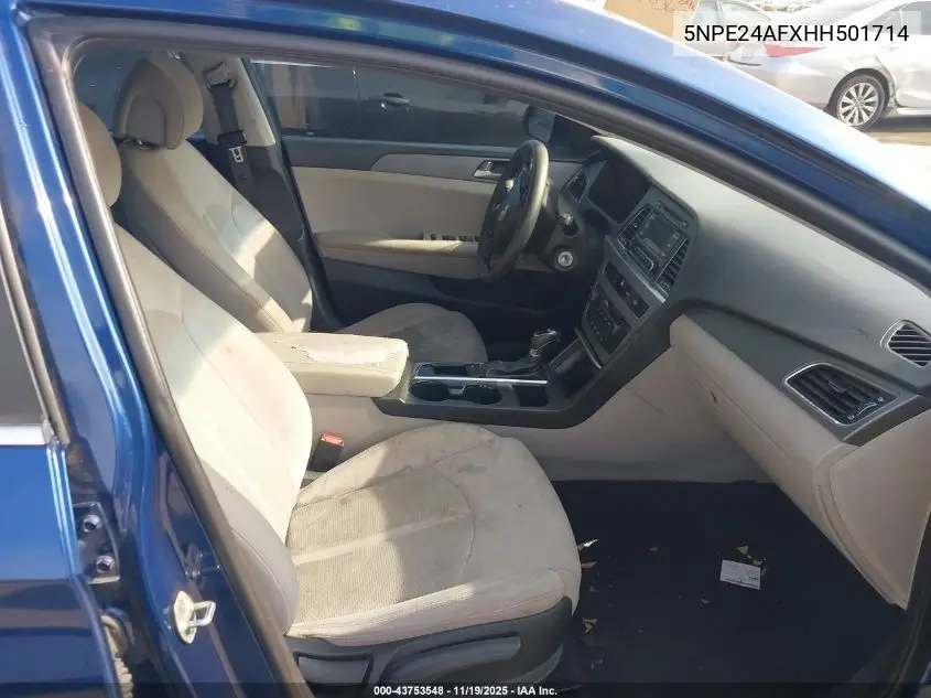 5NPE24AFXHH501714 2017 Hyundai Sonata
