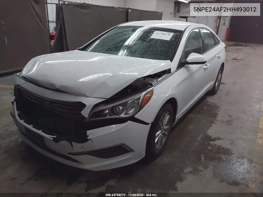 5NPE24AF2HH493012 2017 Hyundai Sonata