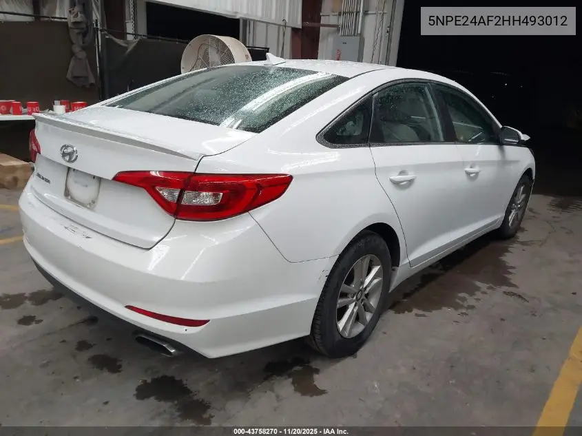 5NPE24AF2HH493012 2017 Hyundai Sonata