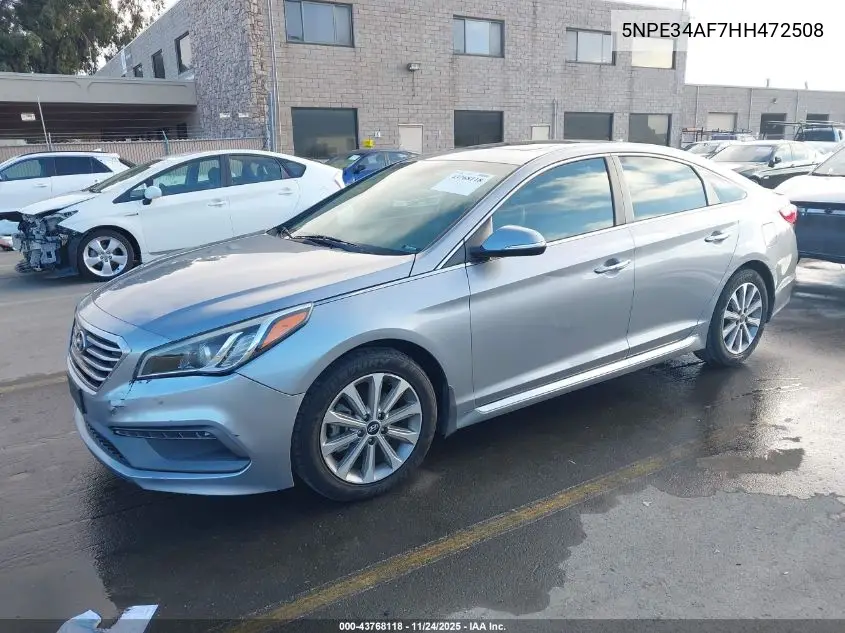 5NPE34AF7HH472508 2017 Hyundai Sonata Limited