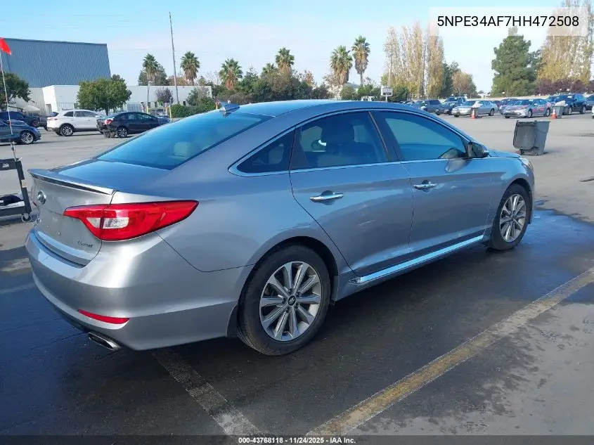 5NPE34AF7HH472508 2017 Hyundai Sonata Limited