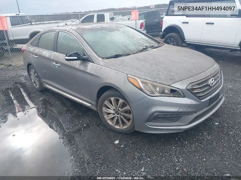 5NPE34AF1HH494097 2017 Hyundai Sonata Sport