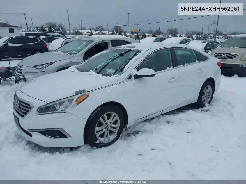 5NPE24AFXHH562061 2017 Hyundai Sonata