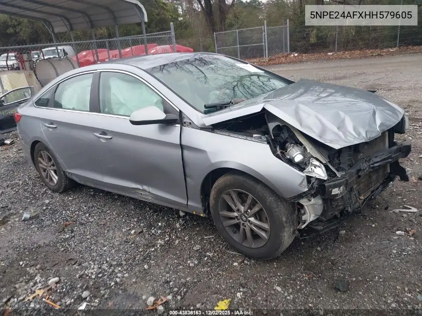 5NPE24AFXHH579605 2017 Hyundai Sonata