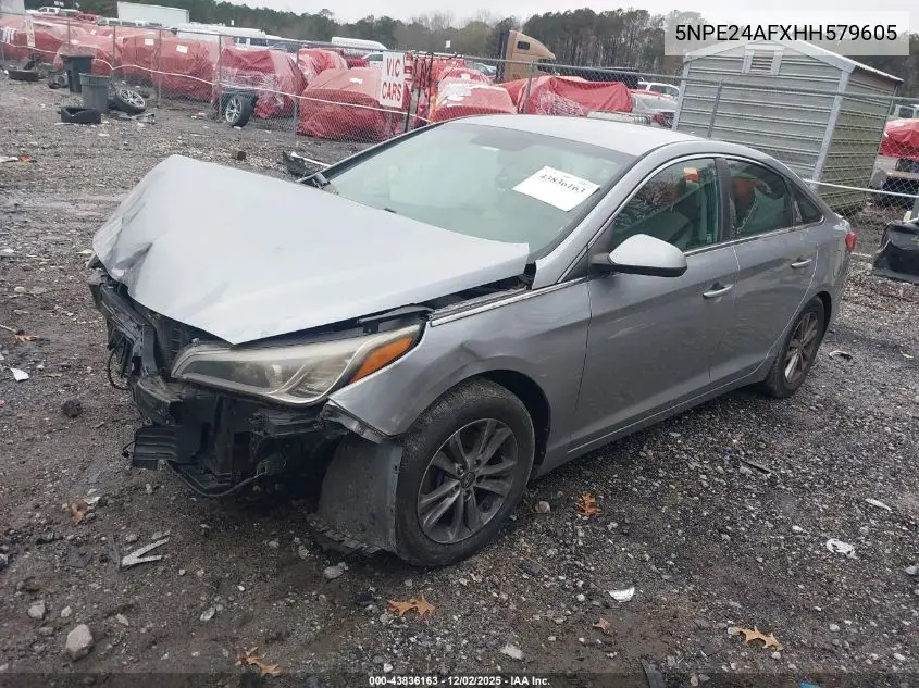 5NPE24AFXHH579605 2017 Hyundai Sonata