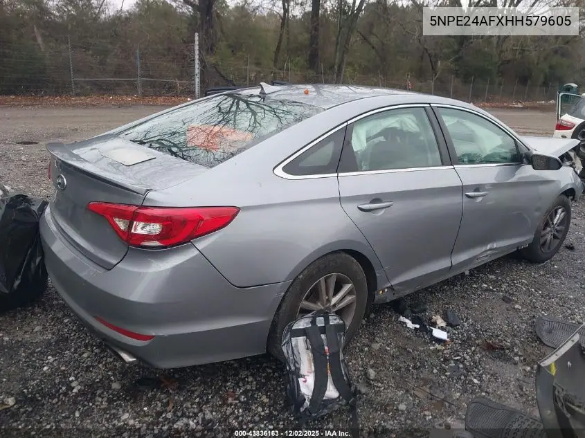 5NPE24AFXHH579605 2017 Hyundai Sonata