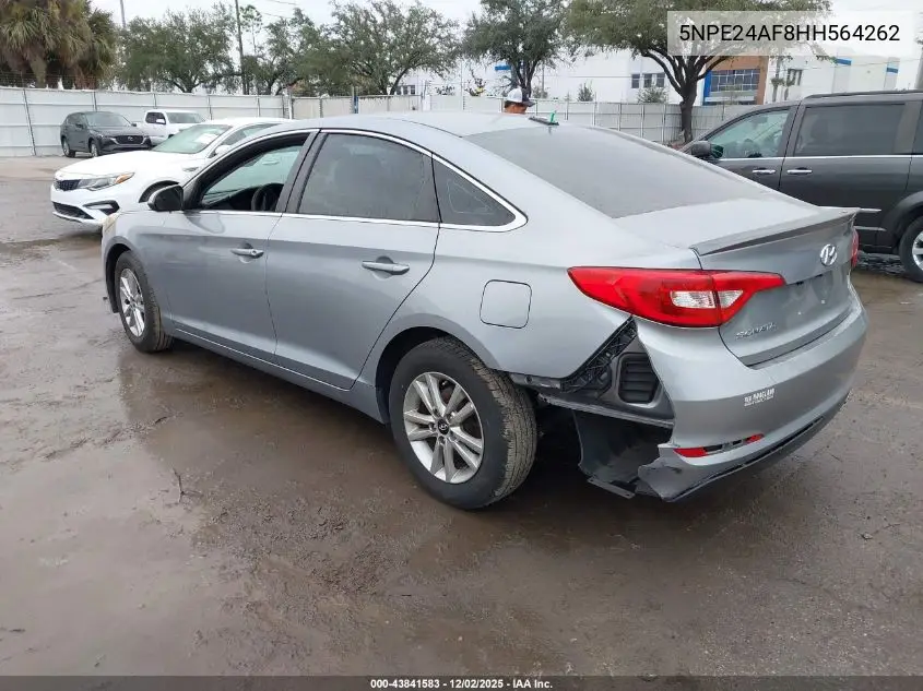 5NPE24AF8HH564262 2017 Hyundai Sonata Se