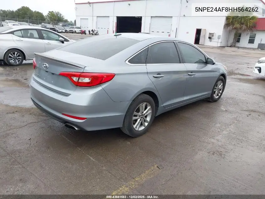 5NPE24AF8HH564262 2017 Hyundai Sonata Se