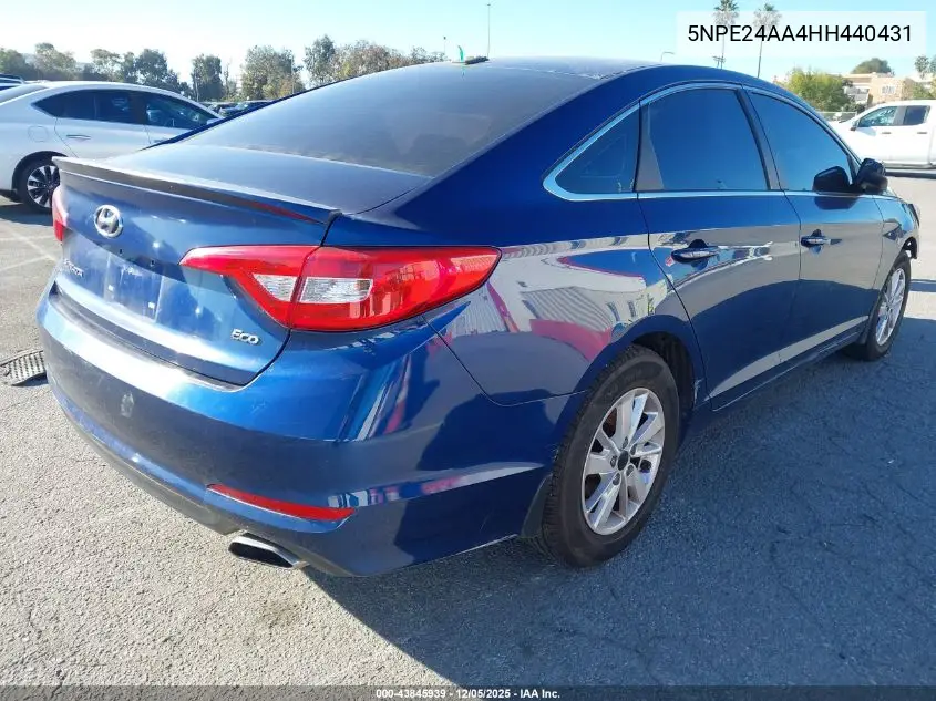 5NPE24AA4HH440431 2017 Hyundai Sonata Eco