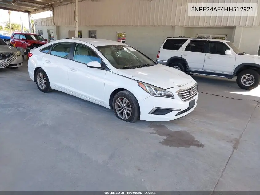 5NPE24AF4HH512921 2017 Hyundai Sonata