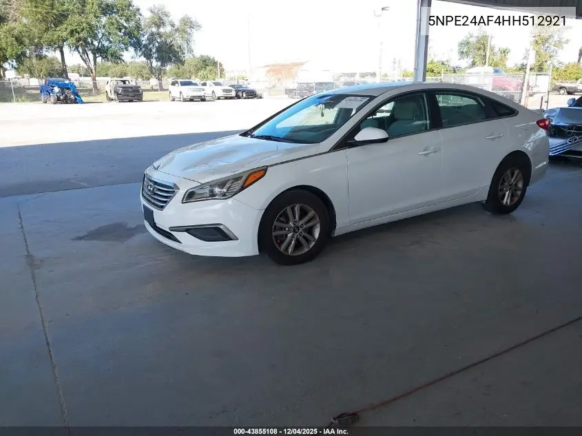 5NPE24AF4HH512921 2017 Hyundai Sonata