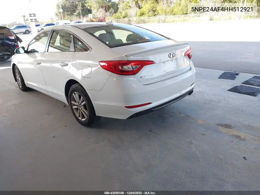 5NPE24AF4HH512921 2017 Hyundai Sonata