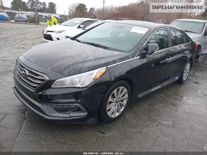 5NPE34AFXHH595493 2017 Hyundai Sonata Sport