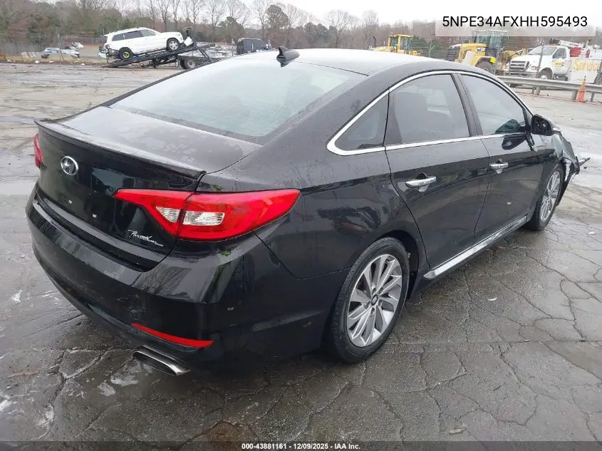 5NPE34AFXHH595493 2017 Hyundai Sonata Sport