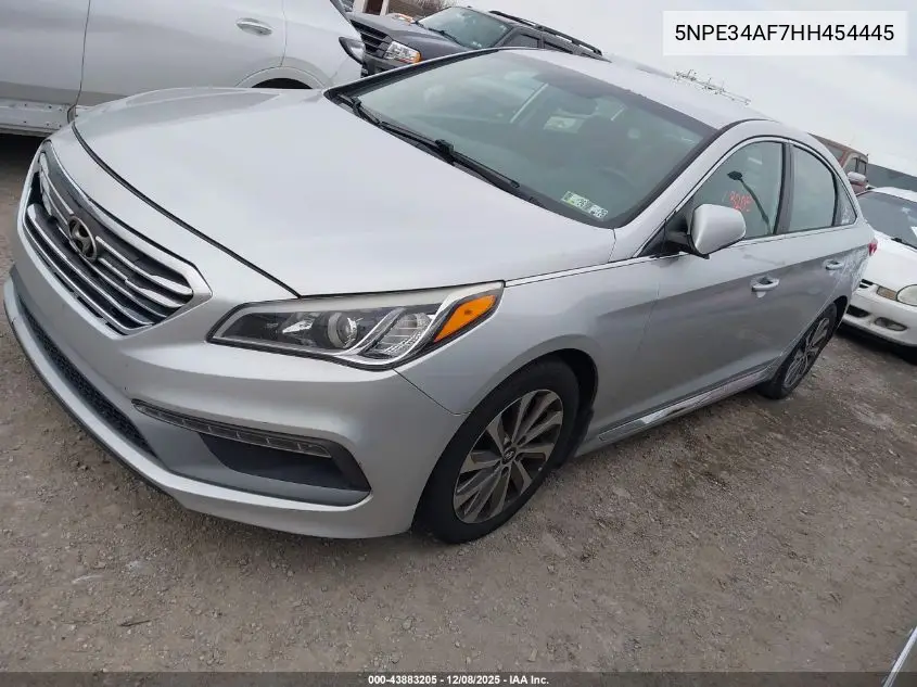 5NPE34AF7HH454445 2017 Hyundai Sonata Sport