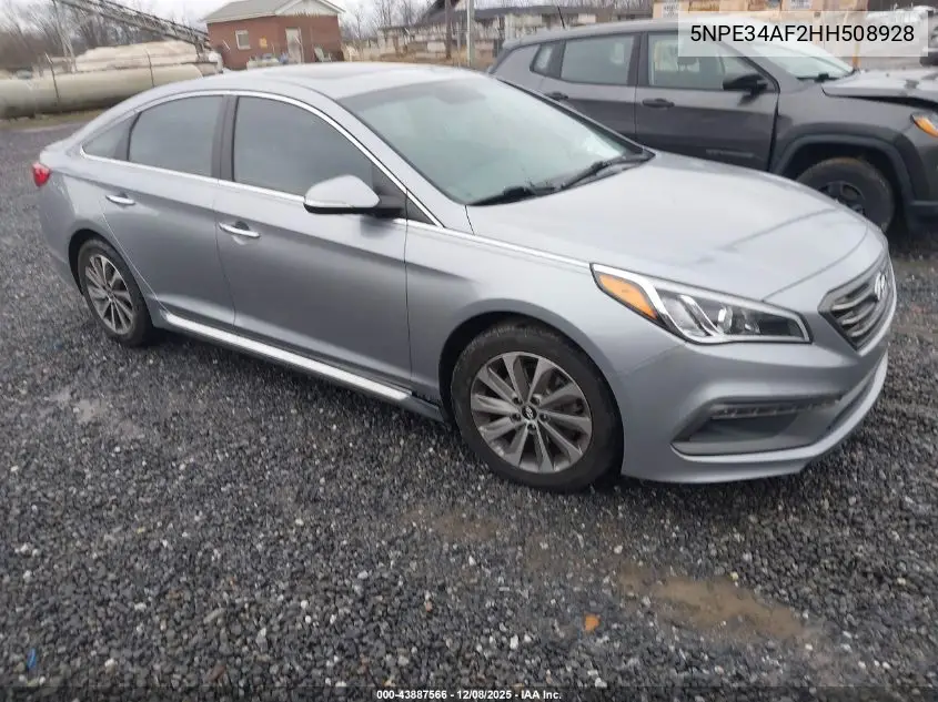 5NPE34AF2HH508928 2017 Hyundai Sonata Sport
