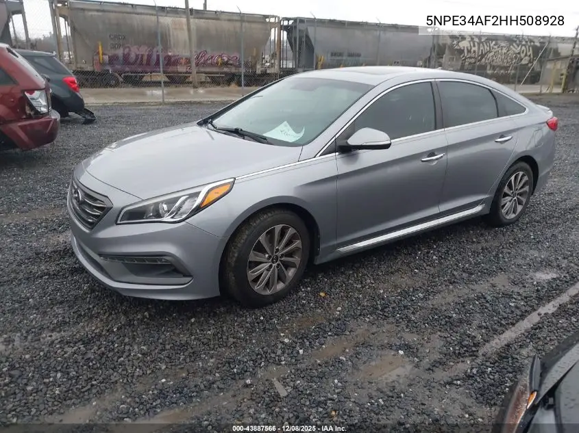 5NPE34AF2HH508928 2017 Hyundai Sonata Sport