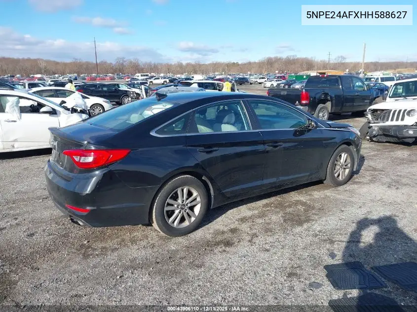 5NPE24AFXHH588627 2017 Hyundai Sonata