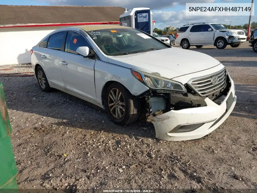 5NPE24AFXHH487149 2017 Hyundai Sonata Se