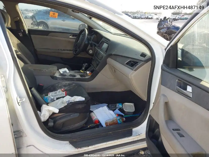 5NPE24AFXHH487149 2017 Hyundai Sonata Se