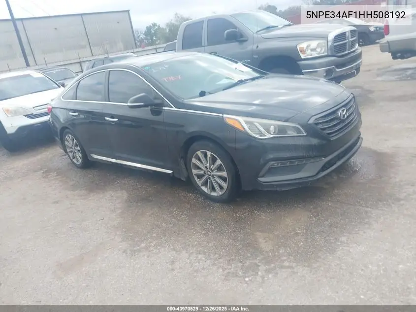 5NPE34AF1HH508192 2017 Hyundai Sonata Limited