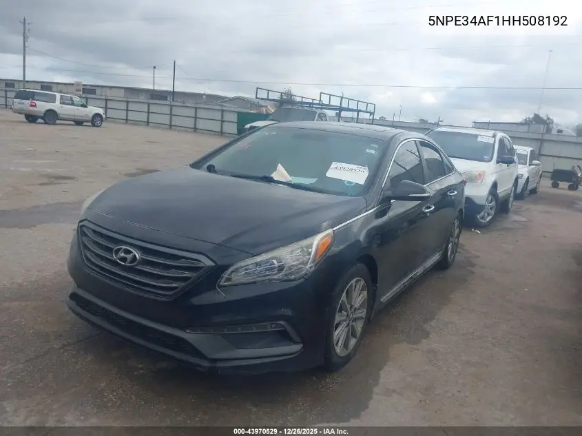 5NPE34AF1HH508192 2017 Hyundai Sonata Limited