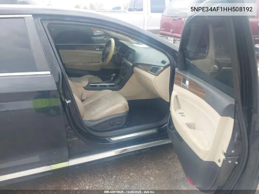 5NPE34AF1HH508192 2017 Hyundai Sonata Limited
