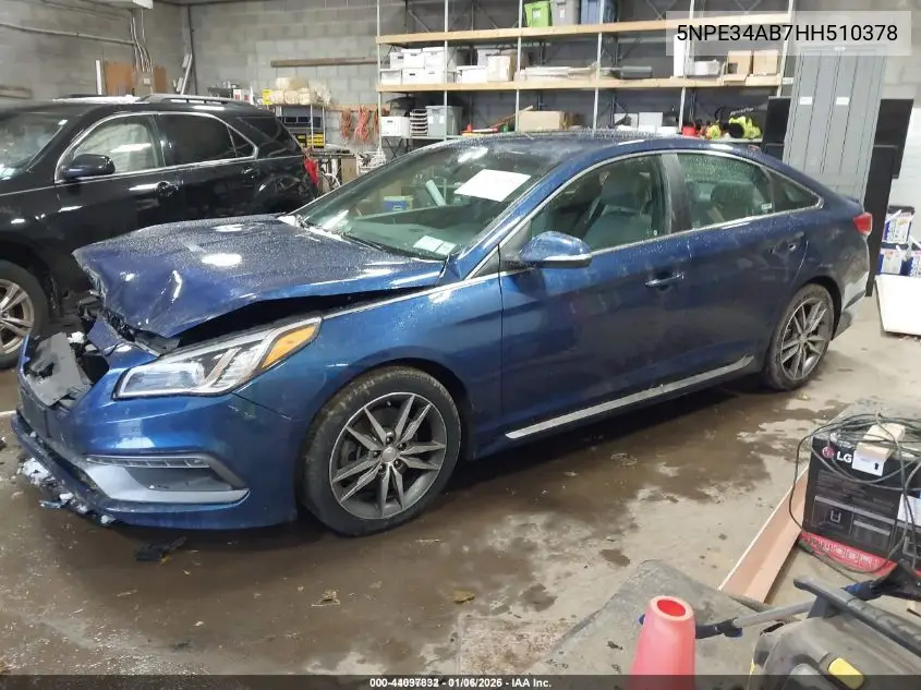 5NPE34AB7HH510378 2017 Hyundai Sonata Sport 2.0T