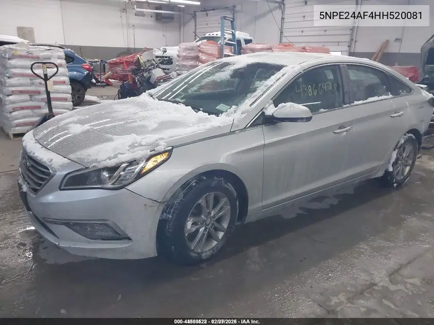 5NPE24AF4HH520081 2017 Hyundai Sonata