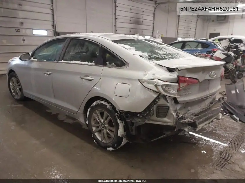 5NPE24AF4HH520081 2017 Hyundai Sonata