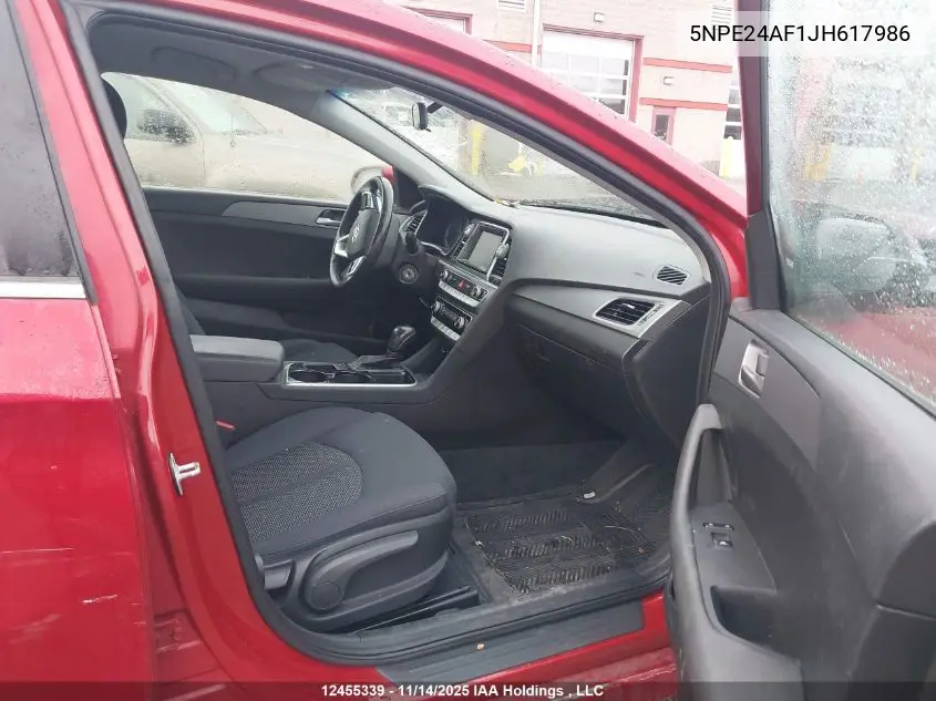 5NPE24AF1JH617986 2018 Hyundai Sonata Se