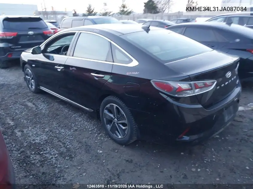 KMHE34L31JA087084 2018 Hyundai Sonata Hybrid Limited