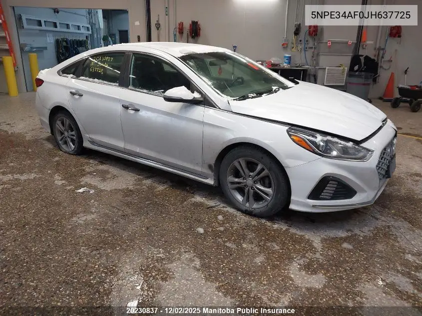 5NPE34AF0JH637725 2018 Hyundai Sonata Sport