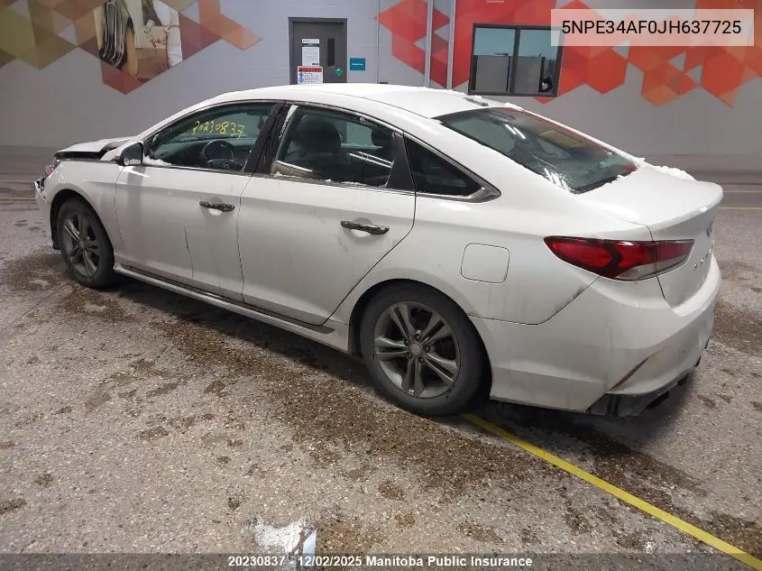 5NPE34AF0JH637725 2018 Hyundai Sonata Sport