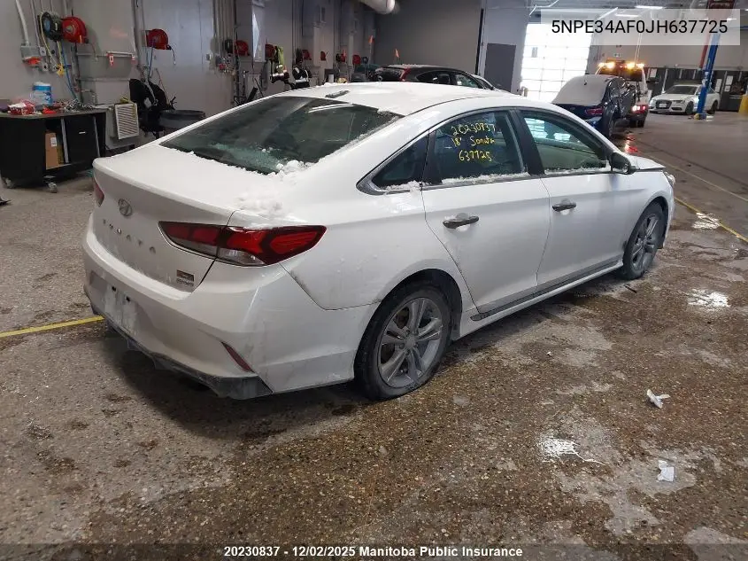 5NPE34AF0JH637725 2018 Hyundai Sonata Sport