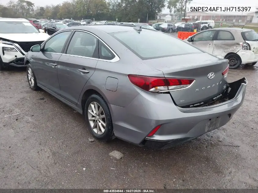 5NPE24AF1JH715397 2018 Hyundai Sonata Se