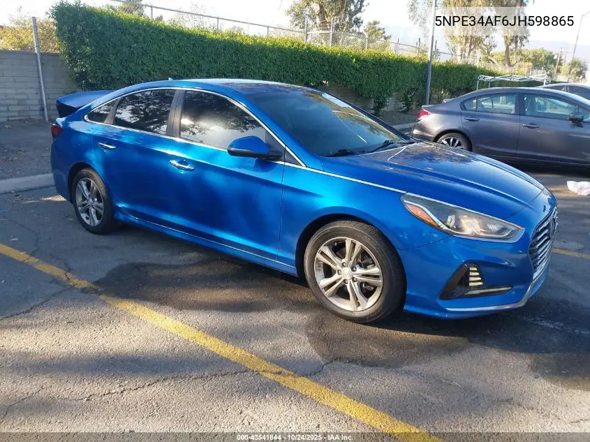 5NPE34AF6JH598865 2018 Hyundai Sonata Sel