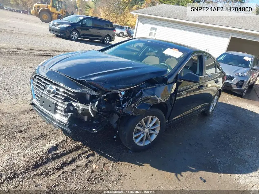 5NPE24AF2JH704800 2018 Hyundai Sonata Se
