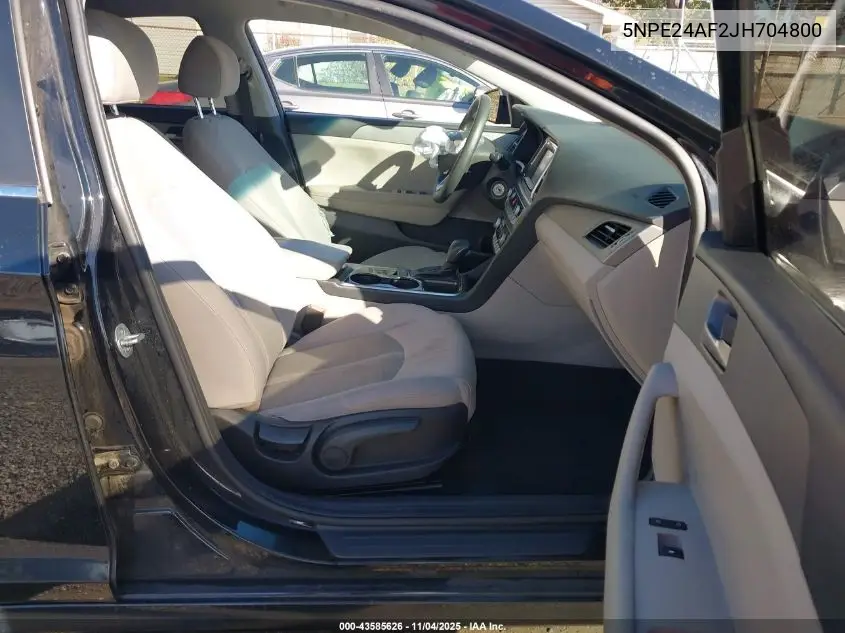 5NPE24AF2JH704800 2018 Hyundai Sonata Se