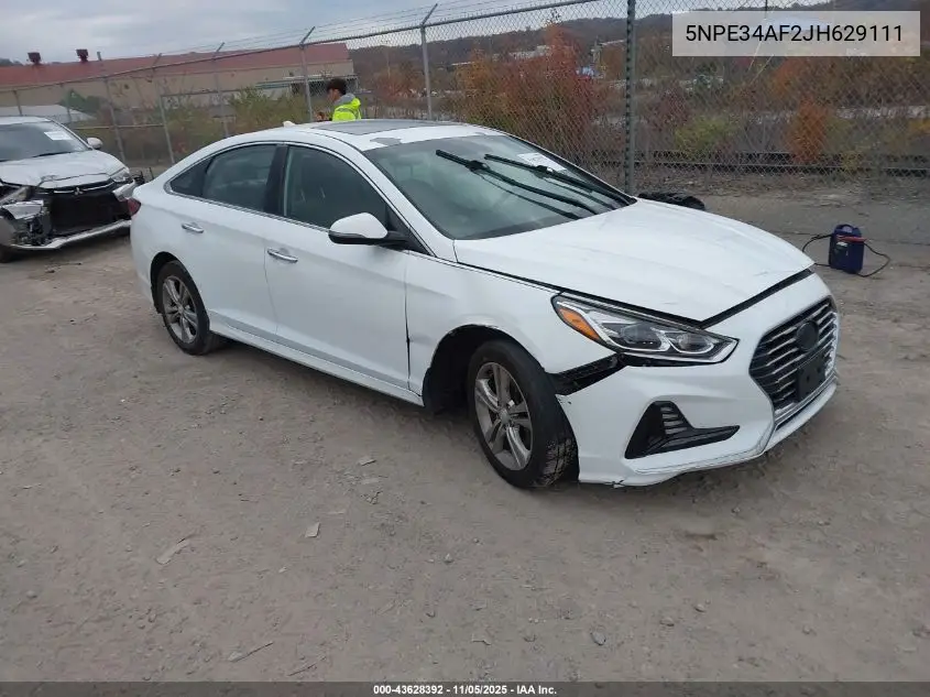 5NPE34AF2JH629111 2018 Hyundai Sonata Limited
