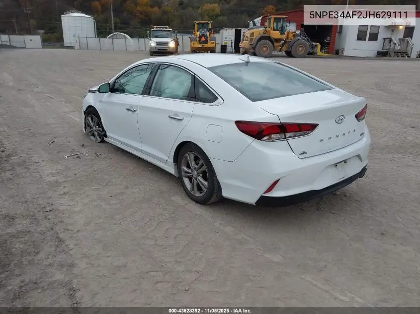 5NPE34AF2JH629111 2018 Hyundai Sonata Limited
