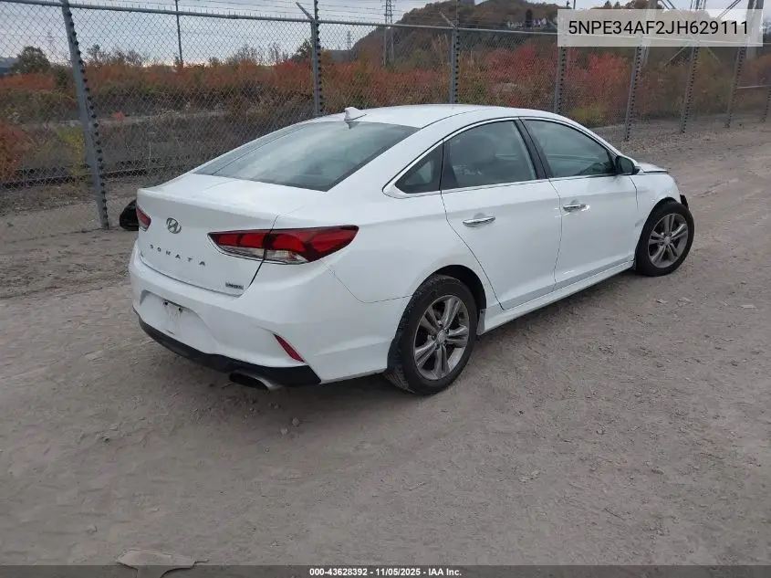 5NPE34AF2JH629111 2018 Hyundai Sonata Limited