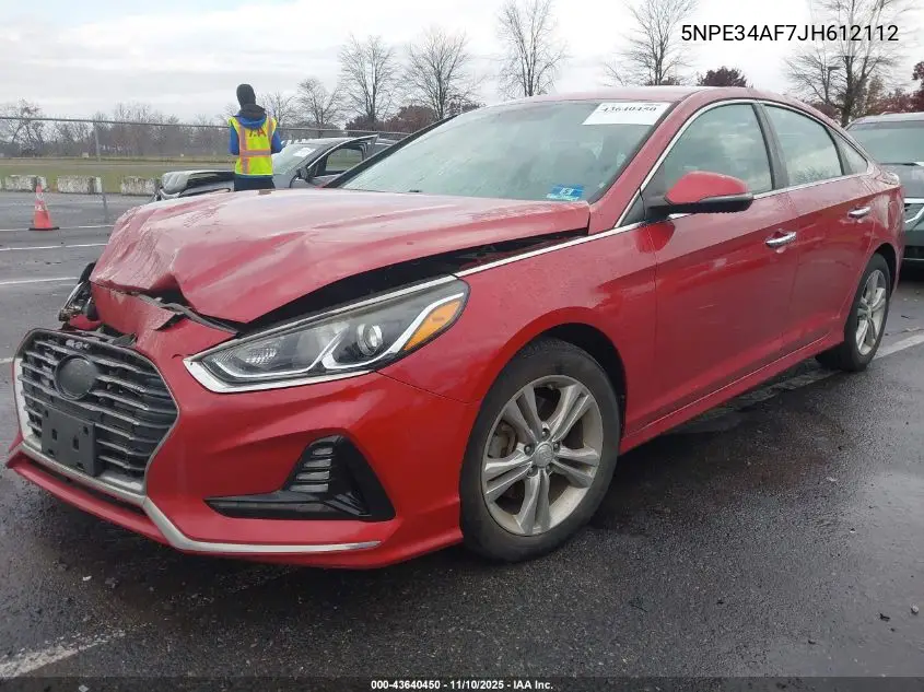 5NPE34AF7JH612112 2018 Hyundai Sonata Sel