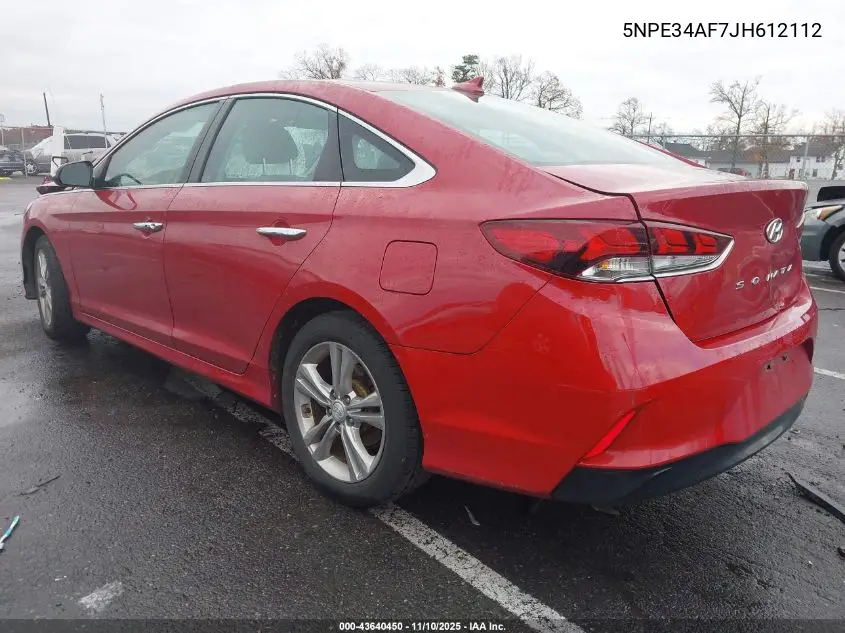 5NPE34AF7JH612112 2018 Hyundai Sonata Sel